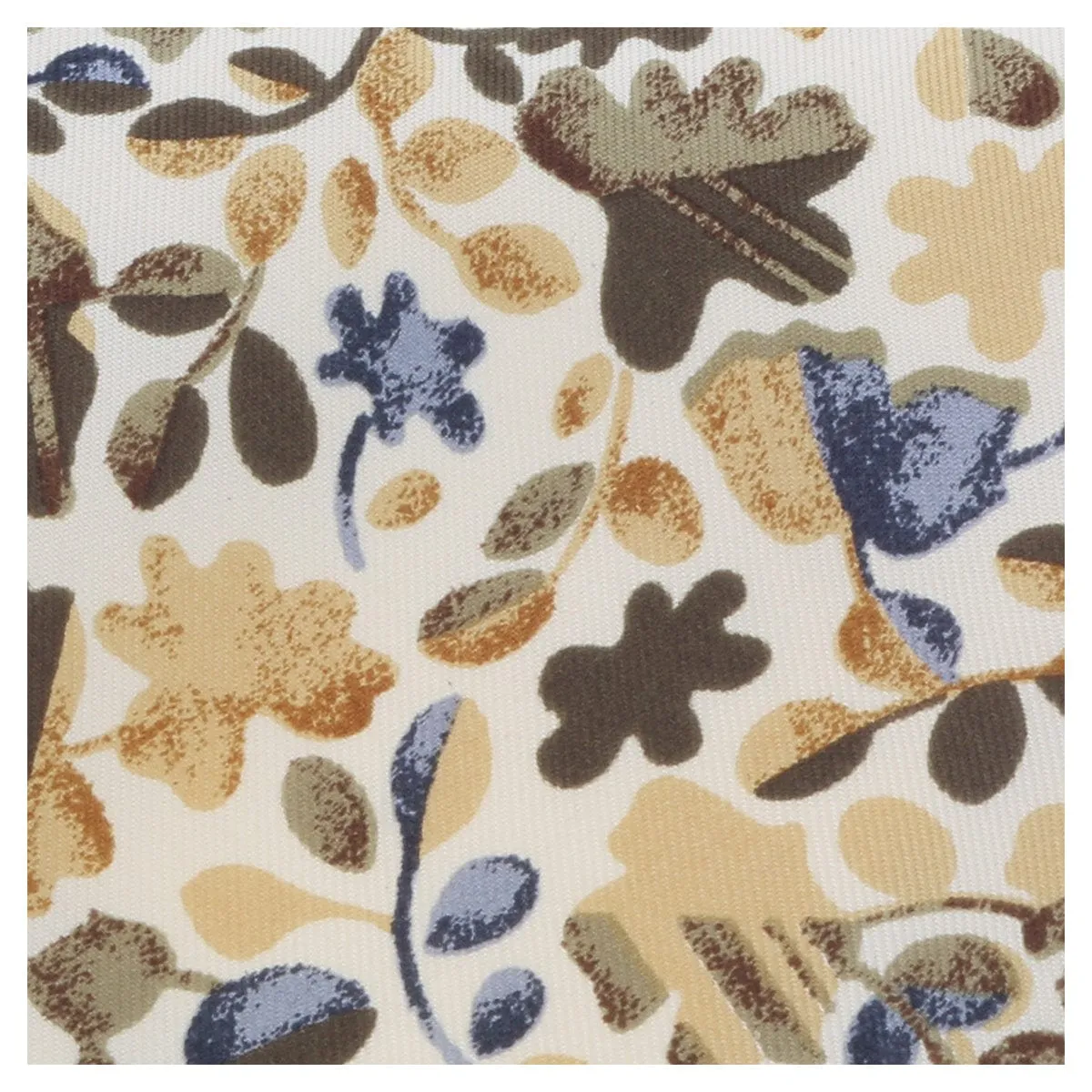 Missoni U1444 Cream/Olive Floral Pure Silk Tie