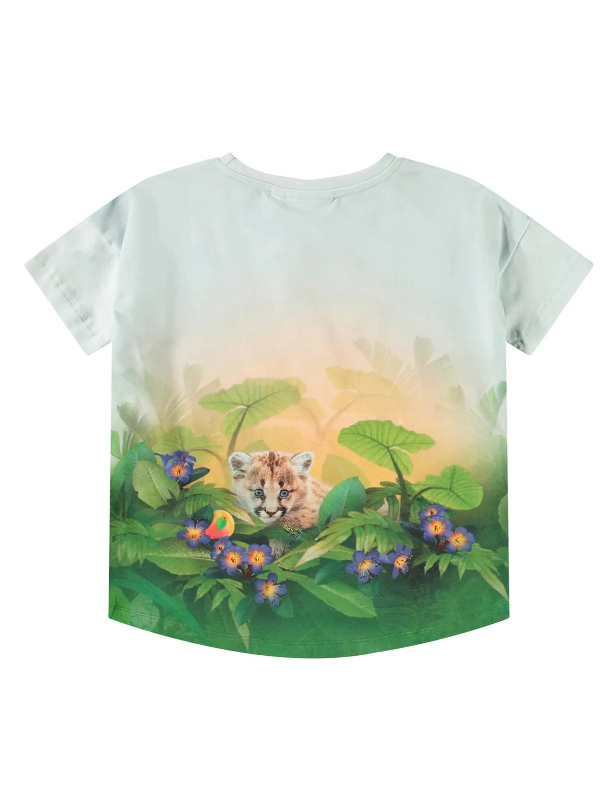 Molo-graphic-print T-shirt-Light blue-2S25A211