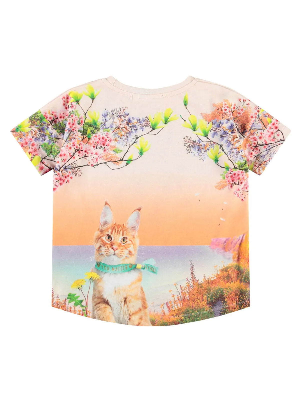 Molo-graphic-print T-shirt-Light orange-2S25A211