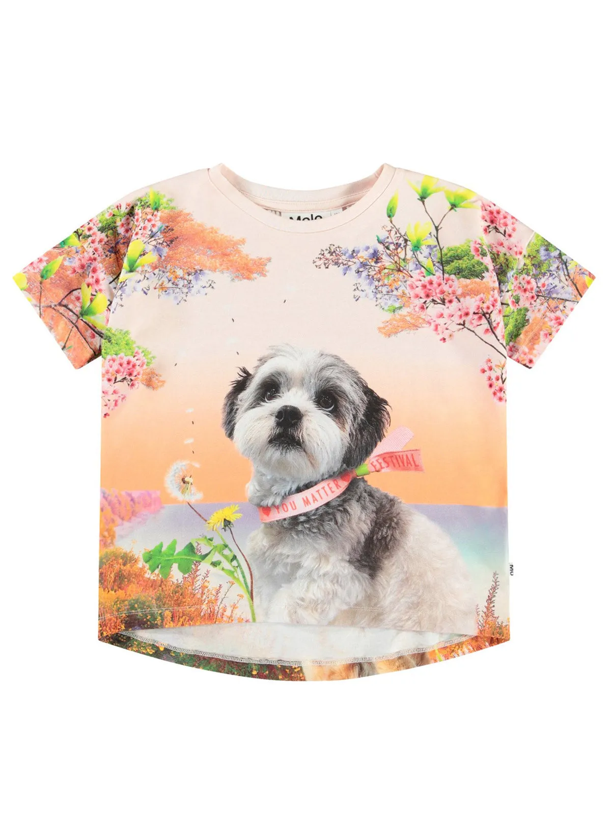 Molo-graphic-print T-shirt-Light orange-2S25A211