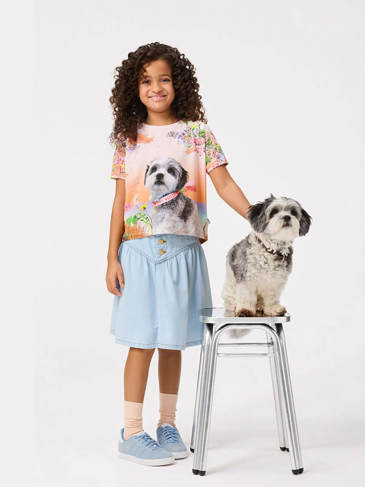 Molo-graphic-print T-shirt-Light orange-2S25A211