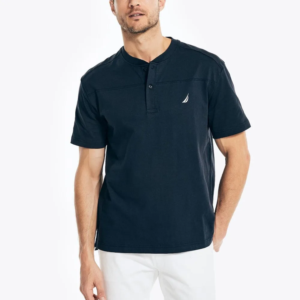 Nautica Mens Henley Short Sleeve T-Shirt