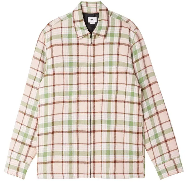 Obey Dom Shirt Jacket - Pink Clay