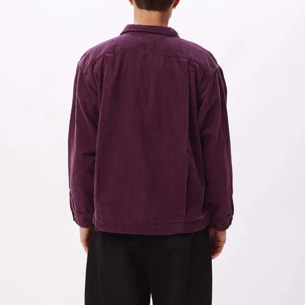 Obey Theo Shirt Jacket - Blackberry Wine
