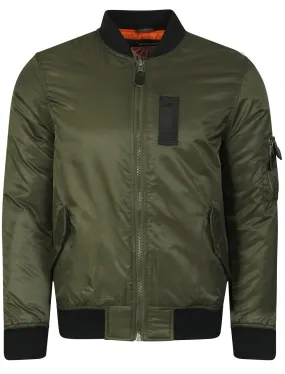 Paulton Bomber Jacket in Amazon Khaki - Tokyo Laundry