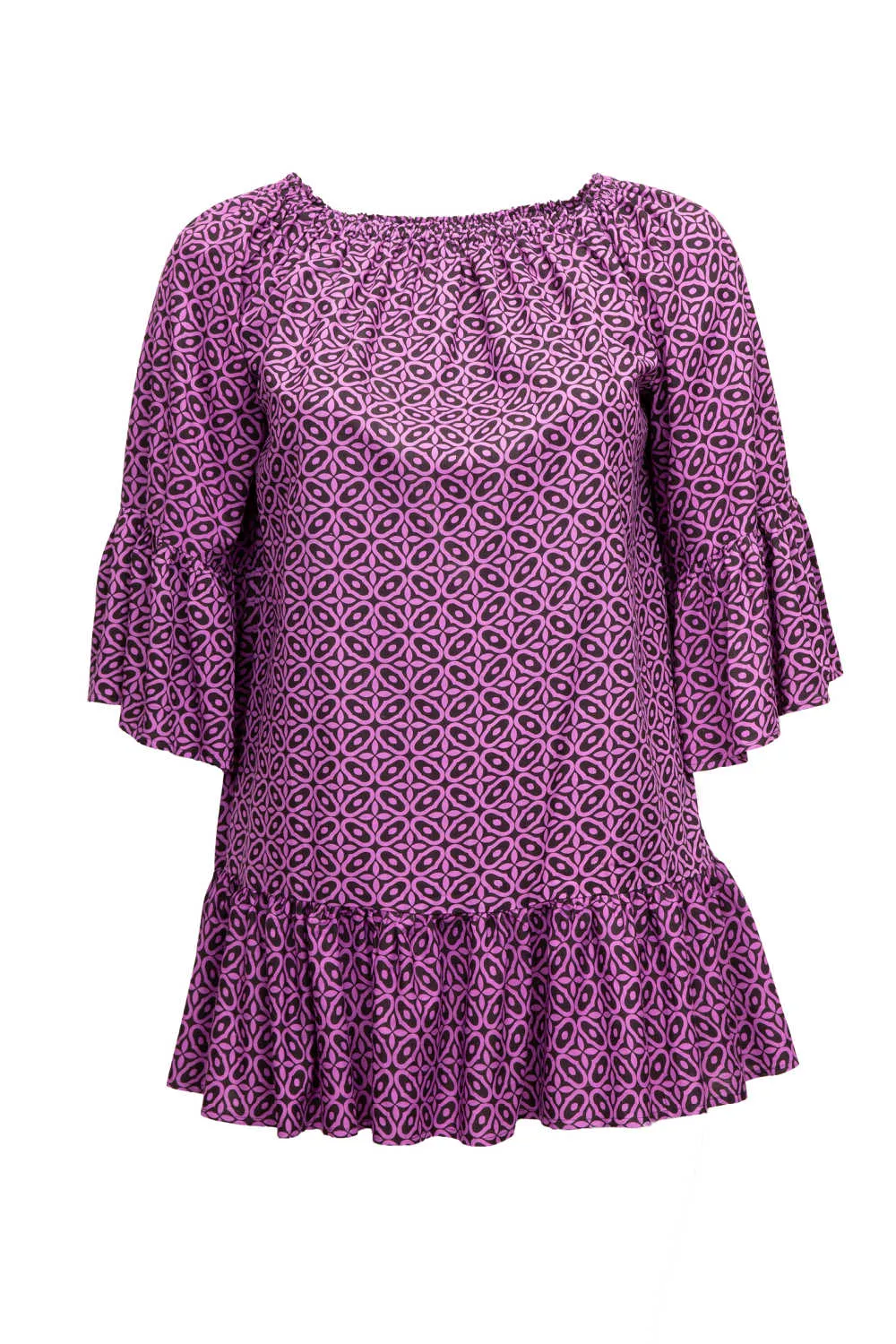 Peasant Girl Sundress - Purple