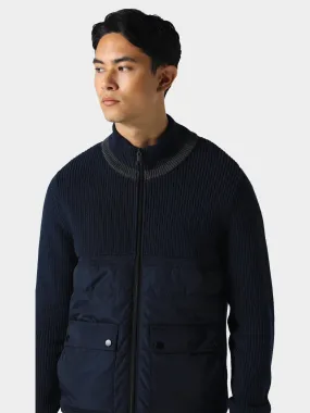 Police Chetal Full Zip Cardi-Jacket - Navy