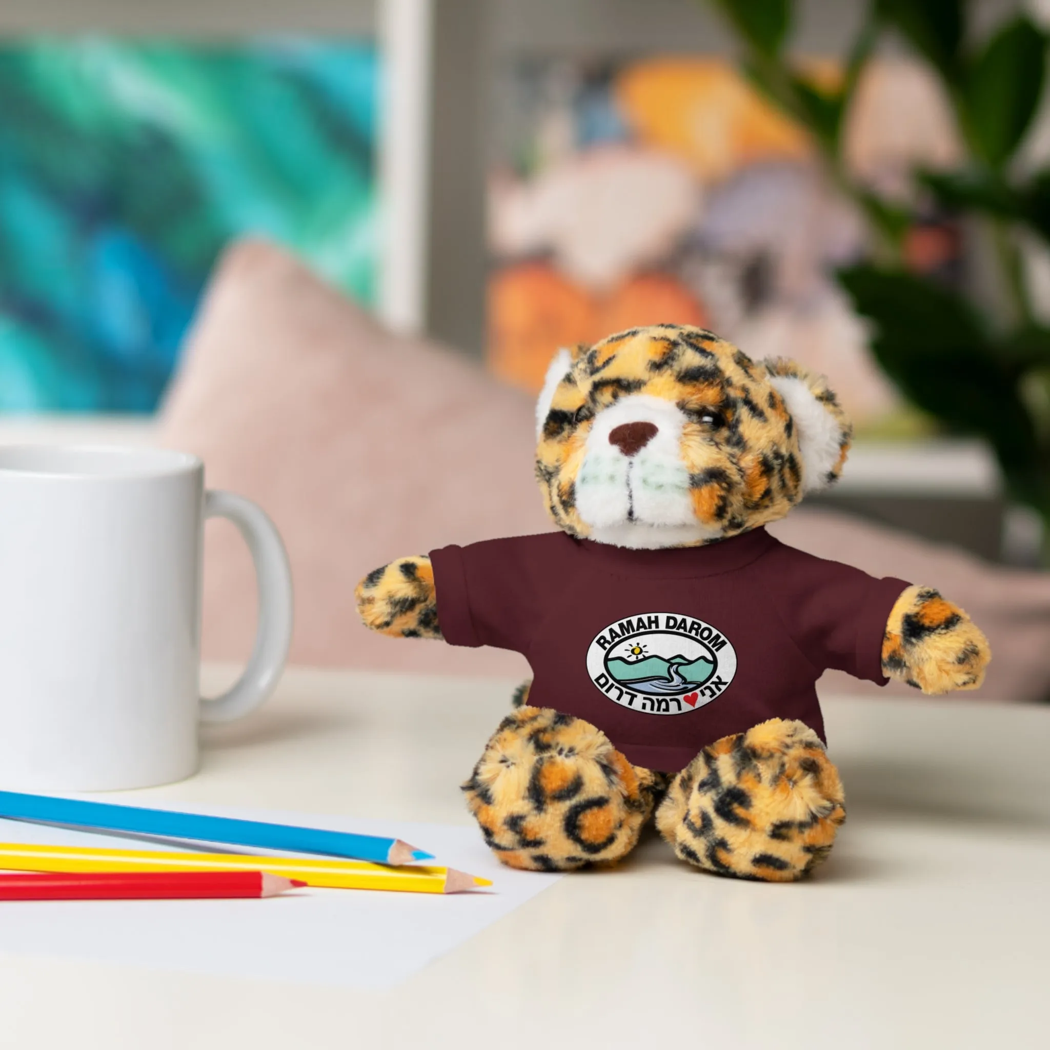 Ramah Darom Stuffed Jaguar - Classic Heart