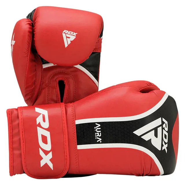 RDX T17 Aura Plus boxing glove with pads bundle