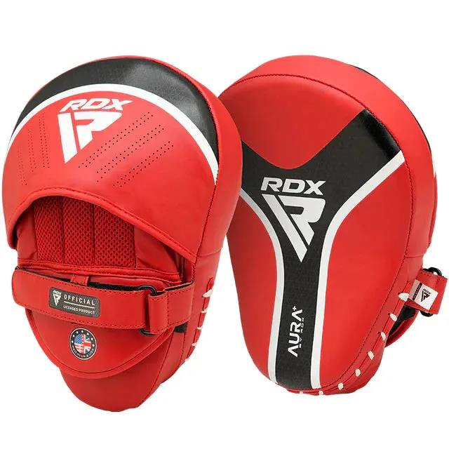 RDX T17 Aura Plus boxing glove with pads bundle