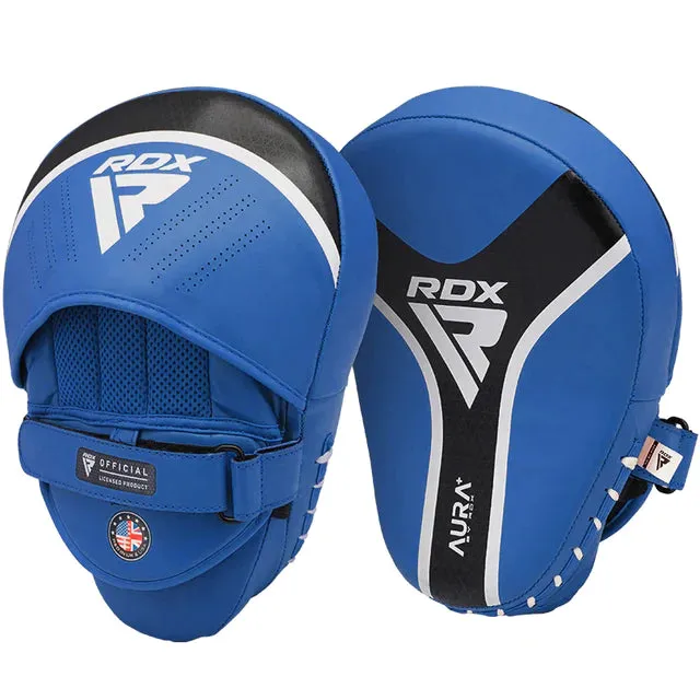 RDX T17 Aura Plus boxing glove with pads bundle