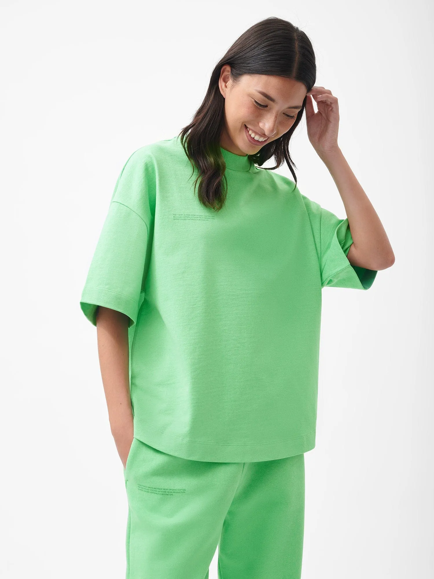 Reclaimed Cotton Boxy T-shirt—reclaim jade