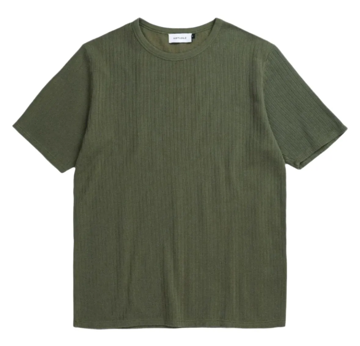 ROTHOLZ Heavy ribbed t-shirt moss green unisex