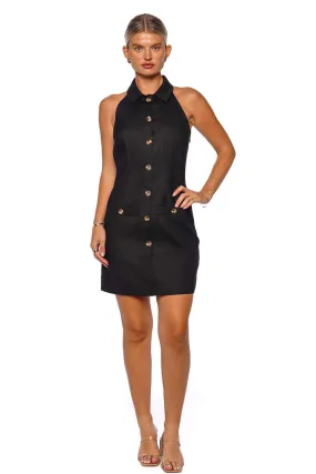 Roxanne Sleeveless Mini Shirt Dress