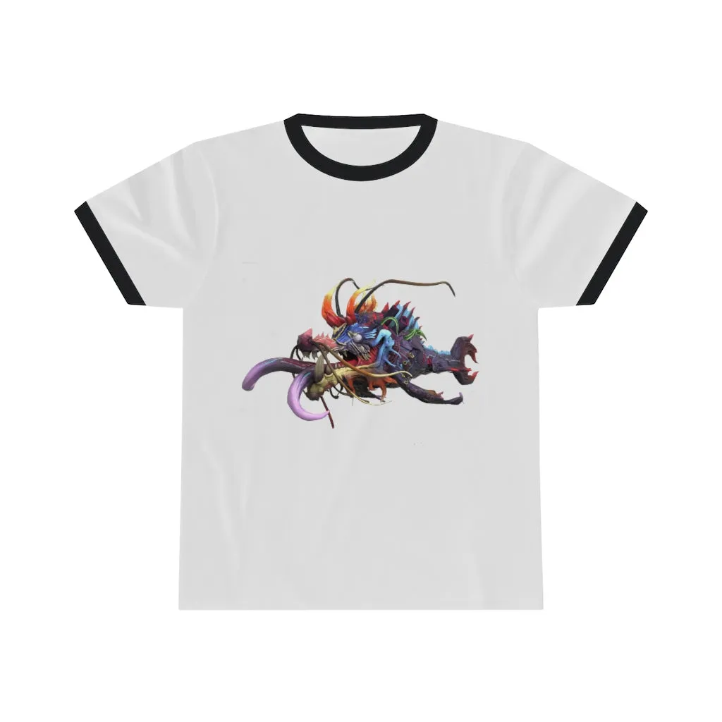 Ryuuk the Fish Dragon God Unisex Ringer Tee