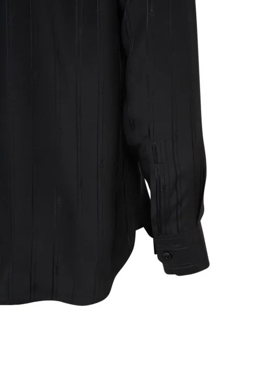 Saint Laurent   Cassandre striped silk shirt 