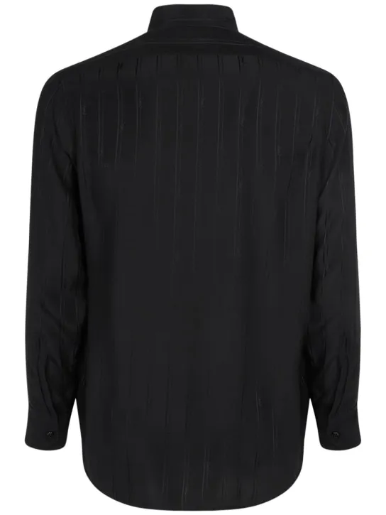 Saint Laurent   Cassandre striped silk shirt 