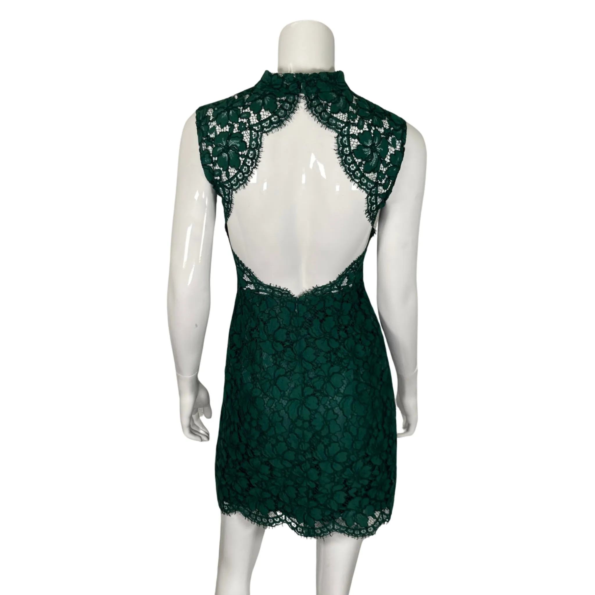 Sandro Paris Green Lace Sheath Dress