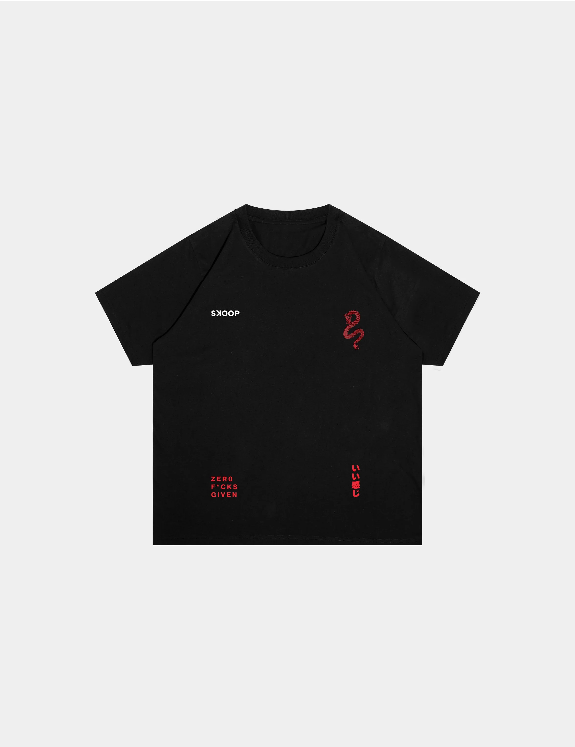 SKOOP® Crewneck Shirt Konnichiwa 2024 Black