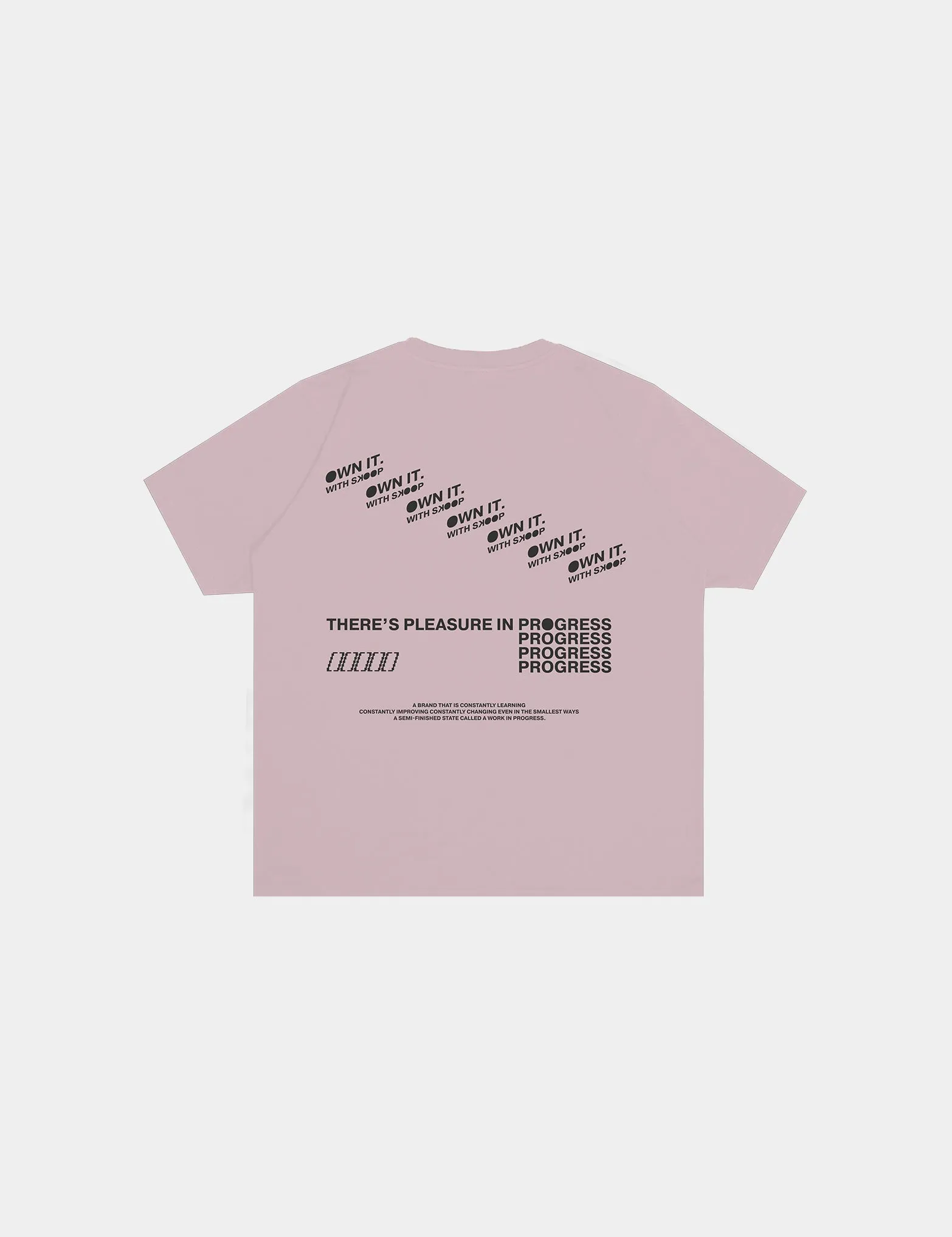 SKOOP® Pleasure in Progress Crewneck Shirt Pink
