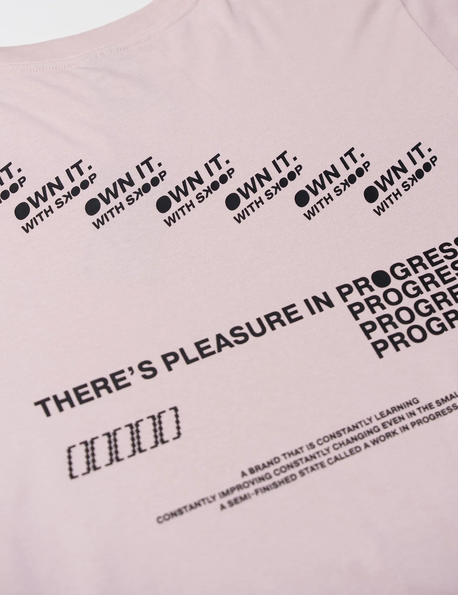 SKOOP® Pleasure in Progress Crewneck Shirt Pink
