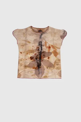 Sleeveless Natural Print T-Shirt