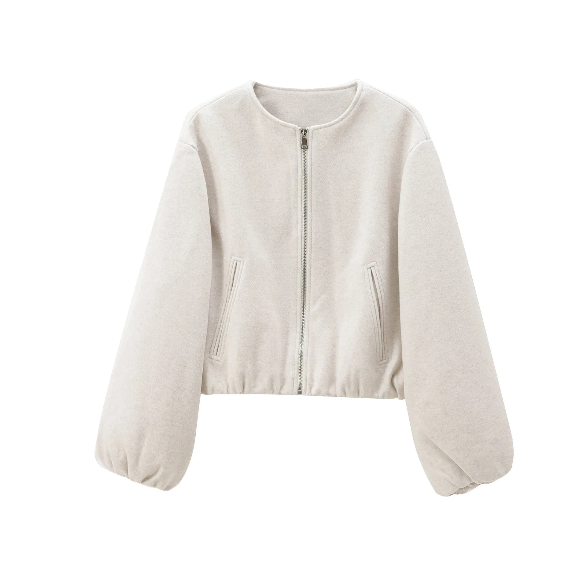 Soft Bomber Jacket Coat