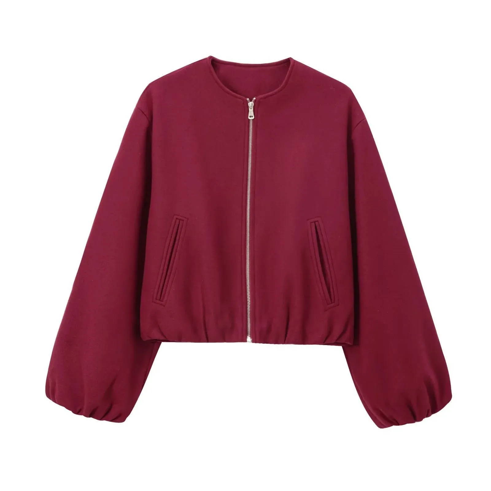 Soft Bomber Jacket Coat