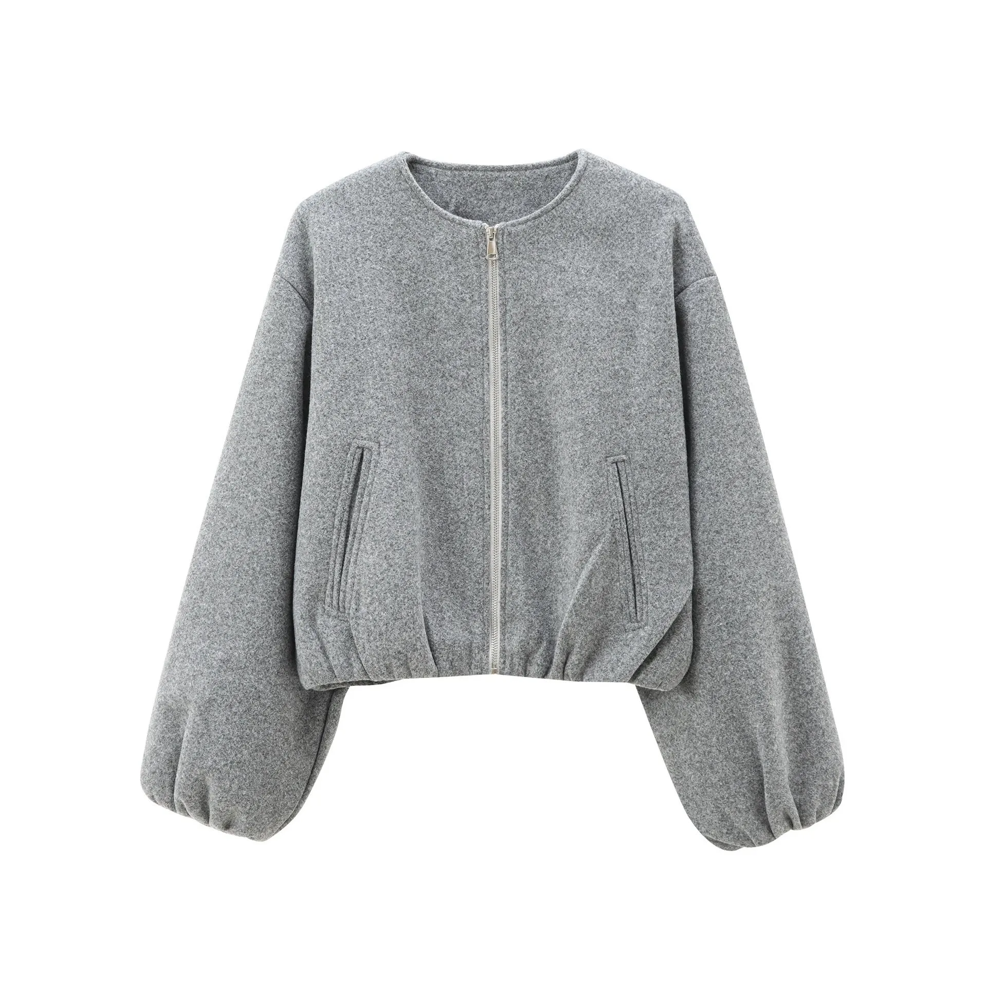 Soft Bomber Jacket Coat
