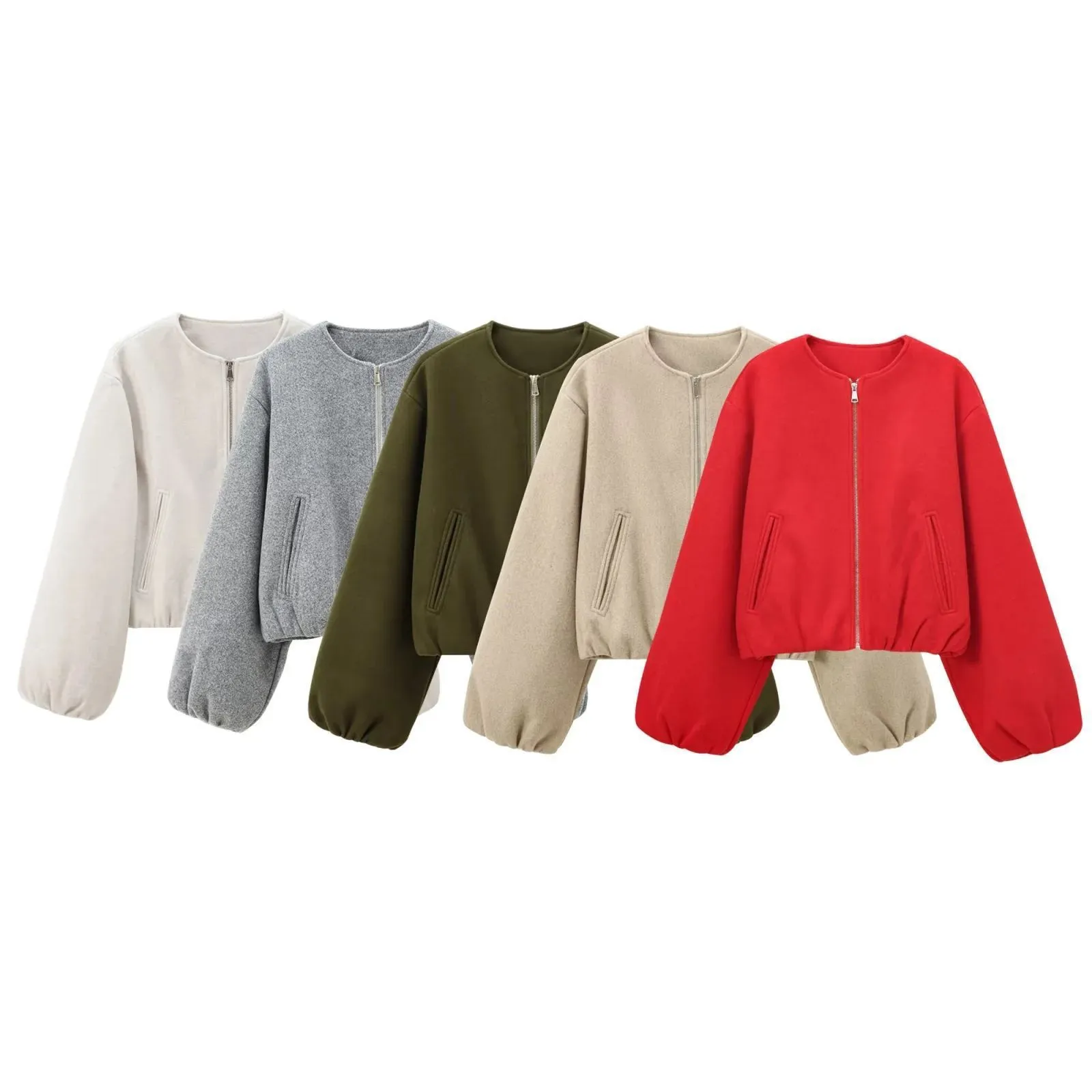 Soft Bomber Jacket Coat