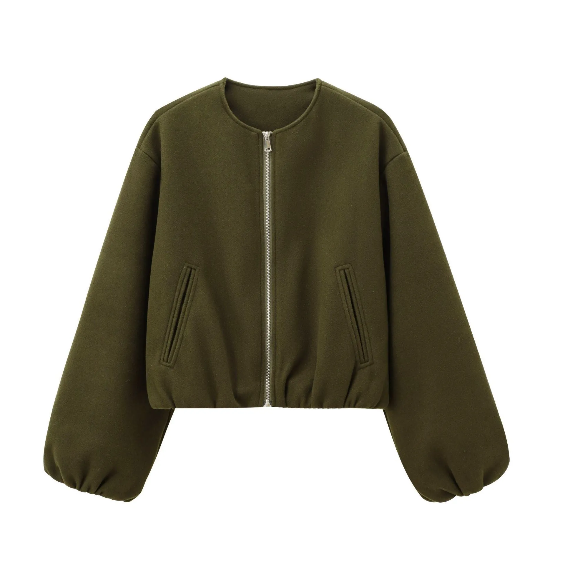 Soft Bomber Jacket Coat