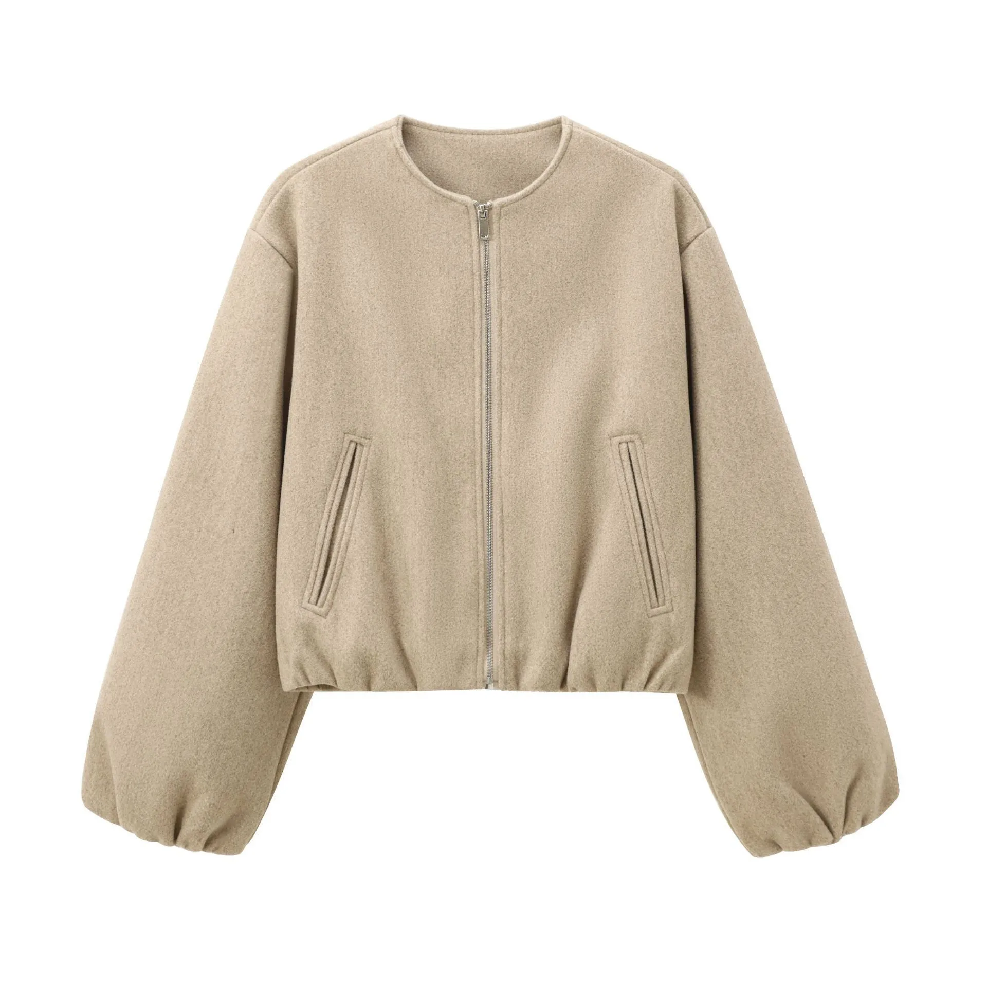 Soft Bomber Jacket Coat