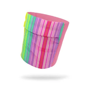 Spring Stripes and Baby Pink Wicking Armband 6.22" Height