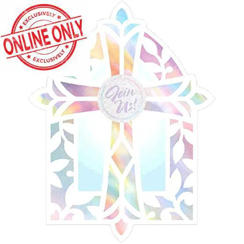 Stained Glass Novelty Communion Invitations