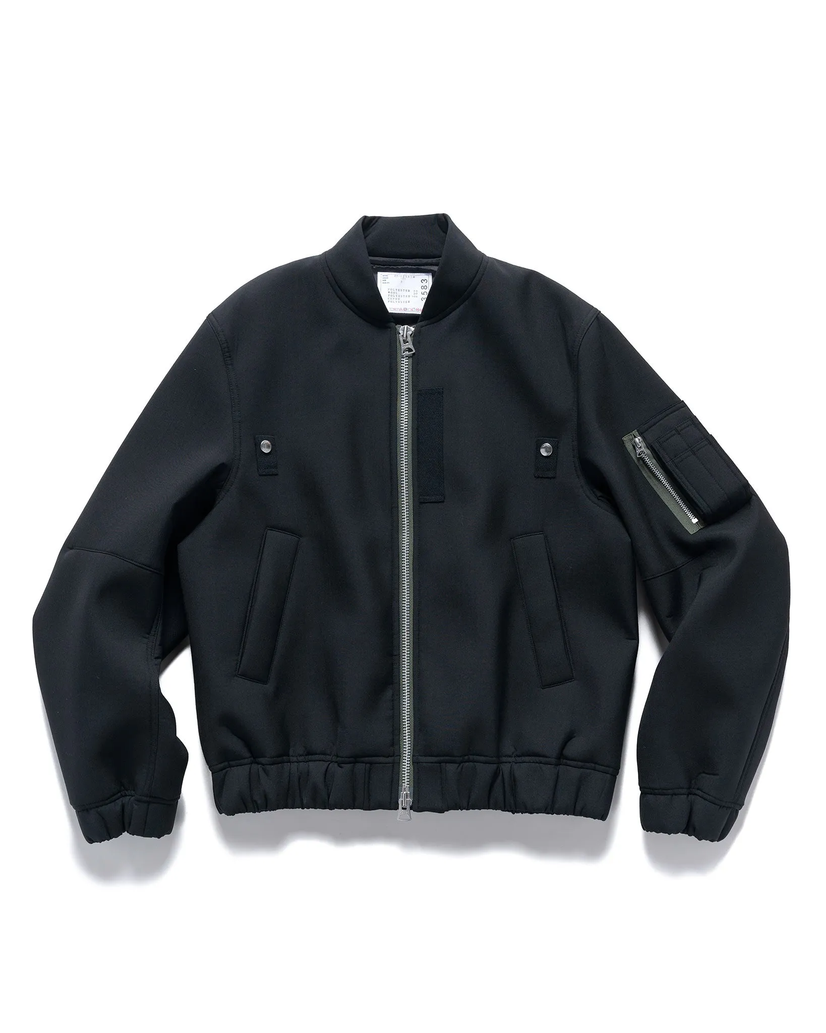 Suiting Bonding Blouson Black