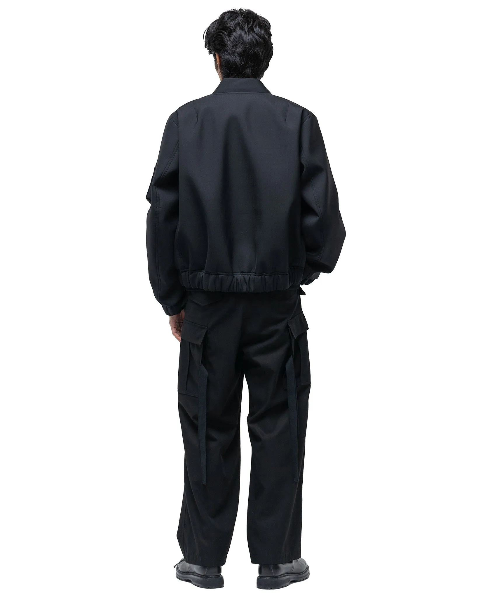 Suiting Bonding Blouson Black