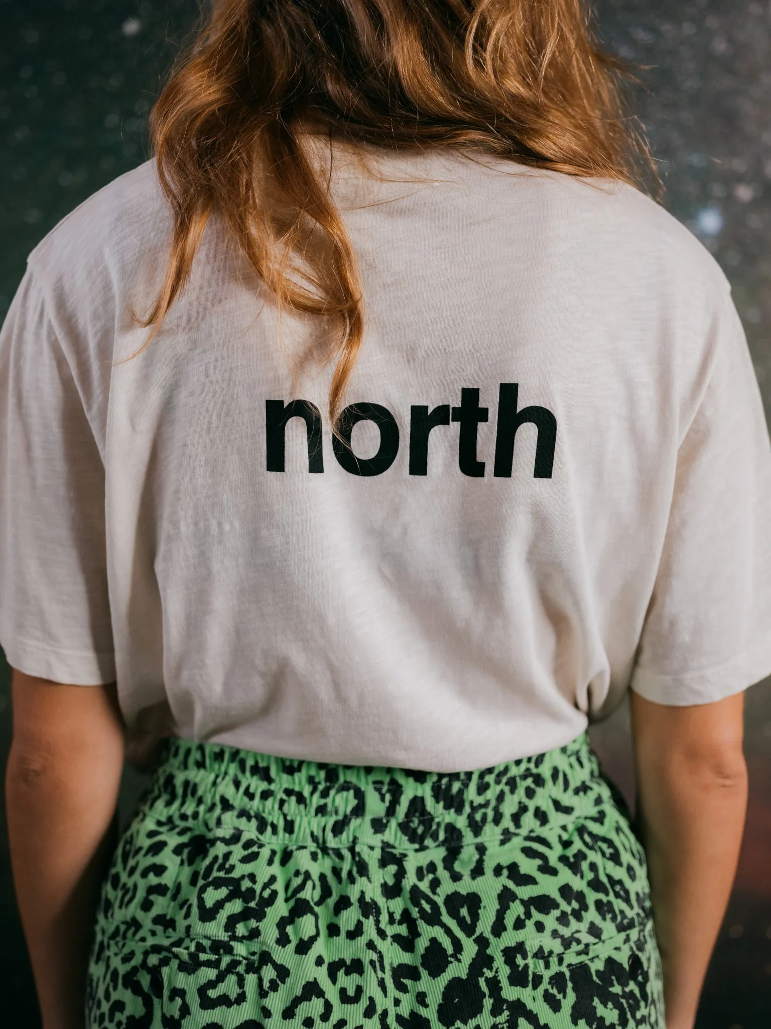 T-SHIRT ATLANTIC OFF-WHITE & CHARCOAL