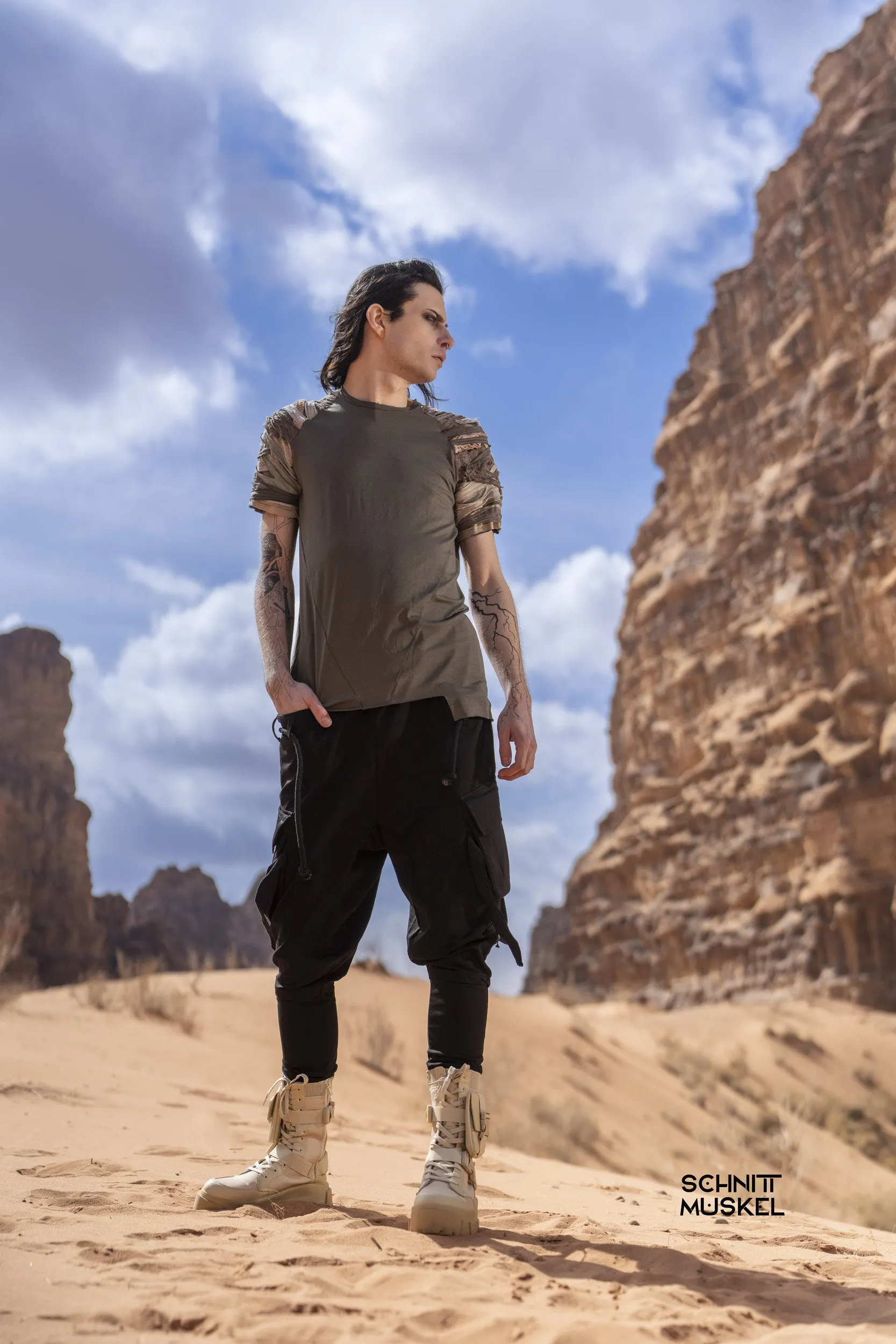 T-Shirt "rag destroyed" sand