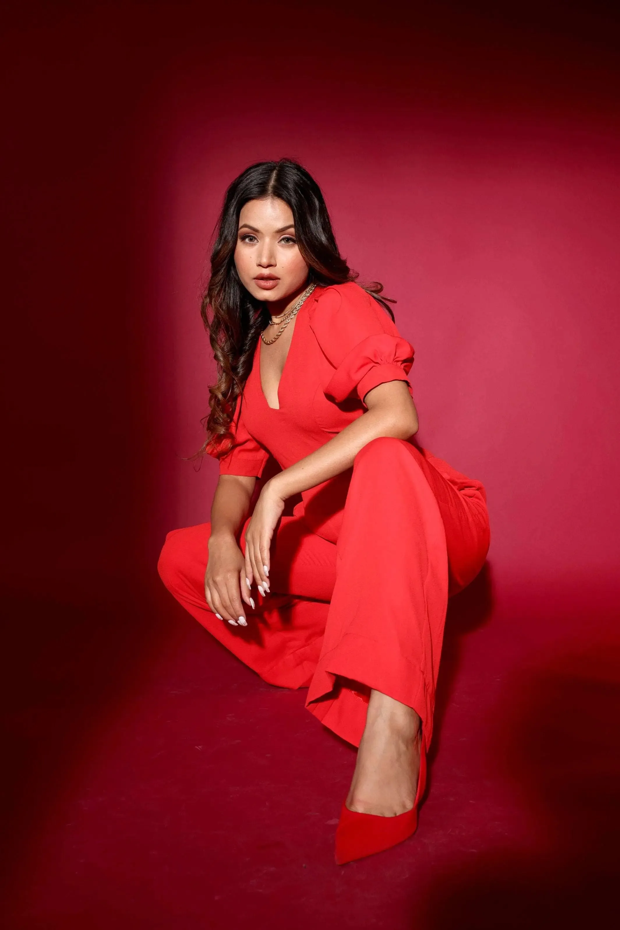 The perfect red party Jumpsuit