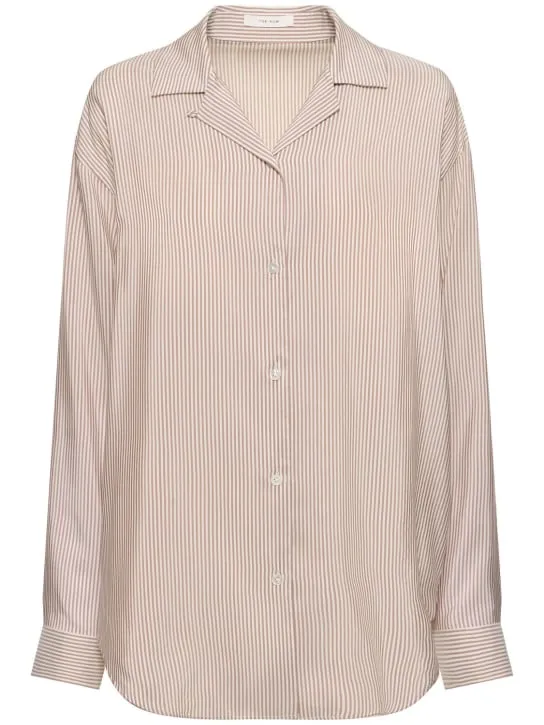 The Row   Valene silk satin shirt 