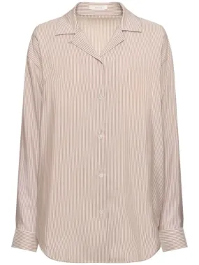 The Row   Valene silk satin shirt 