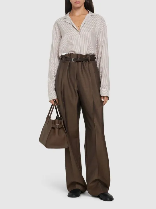 The Row   Valene silk satin shirt 