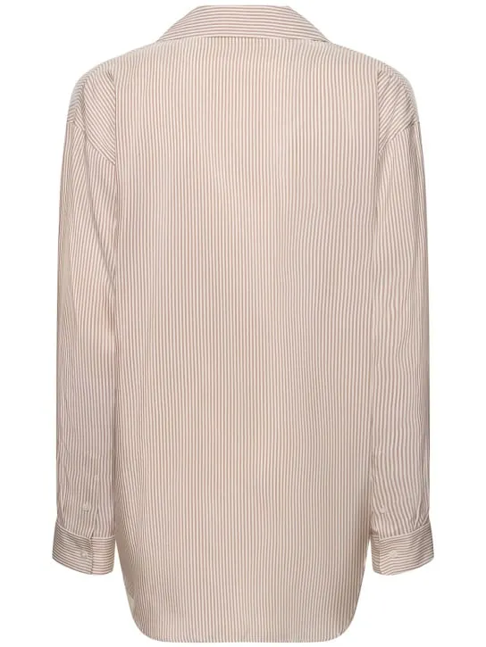 The Row   Valene silk satin shirt 