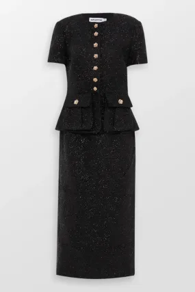 Tinsel Boucle Tailored Midi Dress