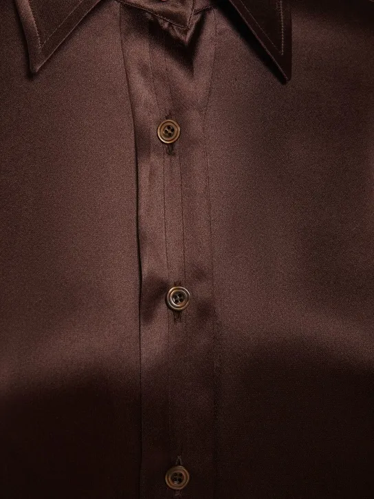 Tom Ford   Fluid silk charmeuse shirt 