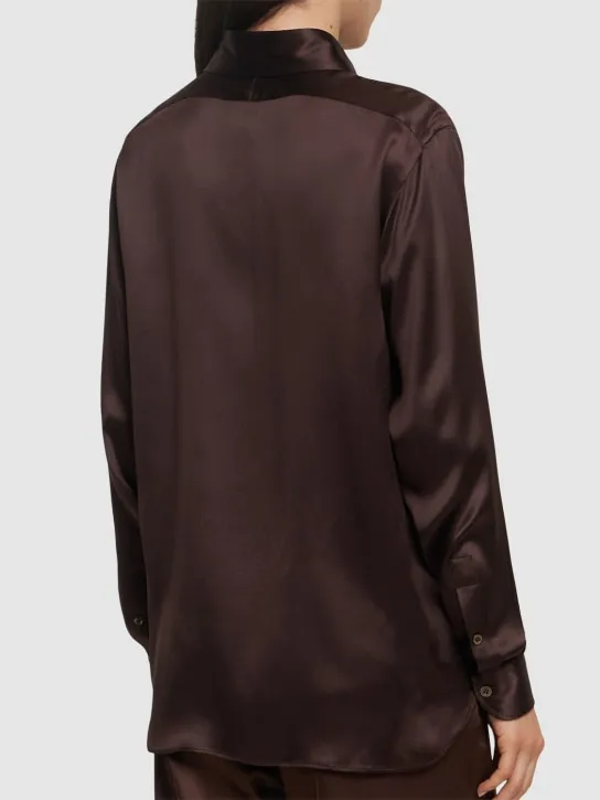 Tom Ford   Fluid silk charmeuse shirt 
