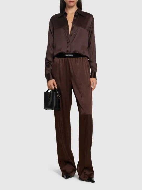 Tom Ford   Fluid silk charmeuse shirt 