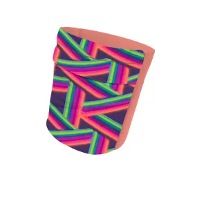 Totally 80's and Neon Coral Wicking Armband 6.22" Height