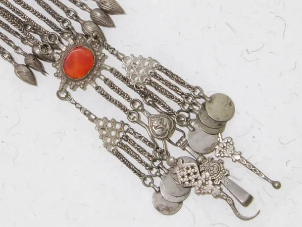 Turkoman Tribal Silver Men's Shirt Ornament
