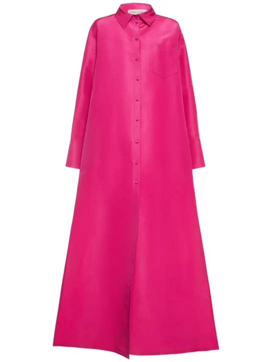Valentino   Silk faille shirt gown 